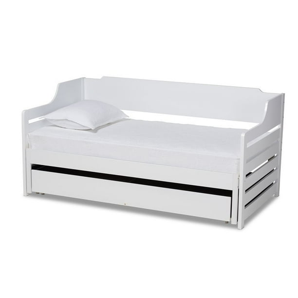 Baxton Studio Jameson White Expandable Twin Size to King ...