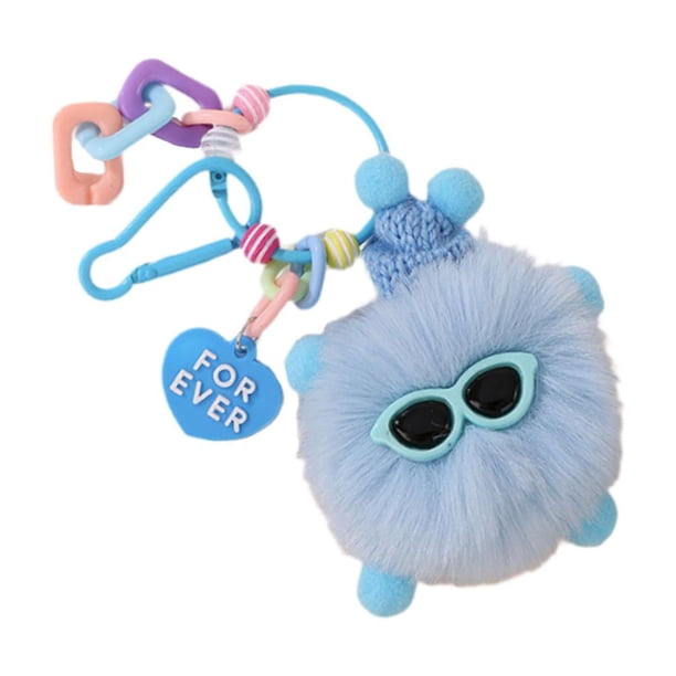 Llavero para coche, llavero, llavero, bolsa, decoración, regalo, fácil de llevar para niños y adultos Azul