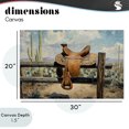 thumbnail image 4 of Stupell Industries Rustic Lodge Saddle on Desert Fence Canvas Art, 30 x 20, by Franklyn Gregory, 4 of 8