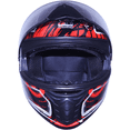 thumbnail image 2 of Full-Face Motorcycle Helmet, Adult Motocross ATV Offroad Dirt Bike Helmet DOT Approved, Red and Black, M Size, 2 of 7