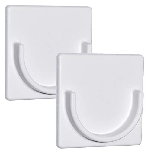 Adherion Adhesive Shower Curtain Rod Holder Rod Retainer No