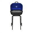 thumbnail image 4 of Americana Walk-A-Bout Charcoal Original Square Grill-100% Pre-Assembled Portable Steel, Ocean Blue, 4 of 6