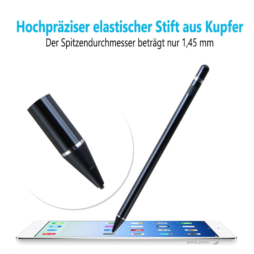 Active Pencil Compatible with Apple iPad Pro 9.7/10.5/11/12.9 Inch Air 2nd/3rd/4th iPad 4/5/6/7/8/9th Gen Mini 4/5/6th Alternative Drawing Writing Stylist for Touch Screens Stylus Pen for iPad 
