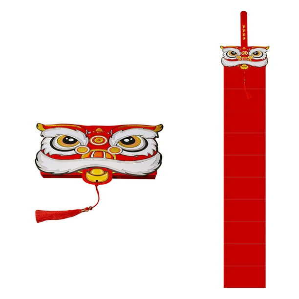 Xihbxyly Sobre Rojo, Diseño de Estampado Dorado En Caliente, Cultura Tradicional China, Gran Capacidad para Billetes y Tarjetas, Regalo Del Año Nuevo Lunar, Patrón Elegante, 20 X 9 Cm, Incluye 1 Sobr