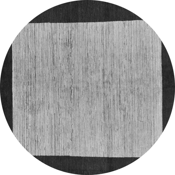 Ahgly Company Indoor Round Oriental Gray Modern Area Rugs, 5' Round