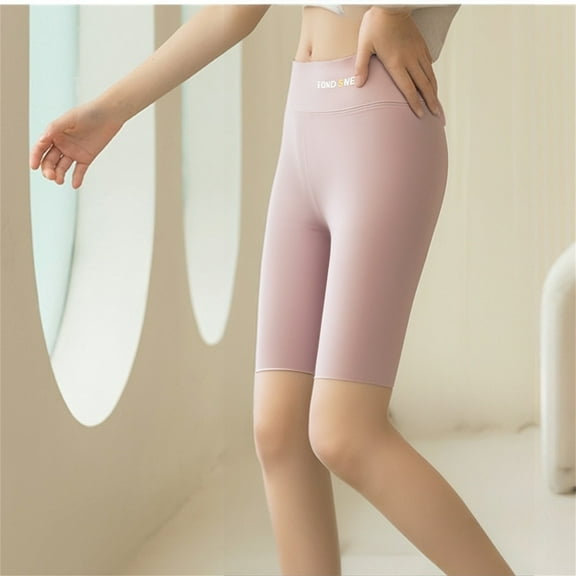 Girls High Waist Leggings Soft Stretchy Casual Play Outfit Summer Spring Toddler Kids Athletic Wear Dance Gymnastics Tumbling Volleyball Ballet Shorts Under Skirts Basic SolidPink12-13 Years