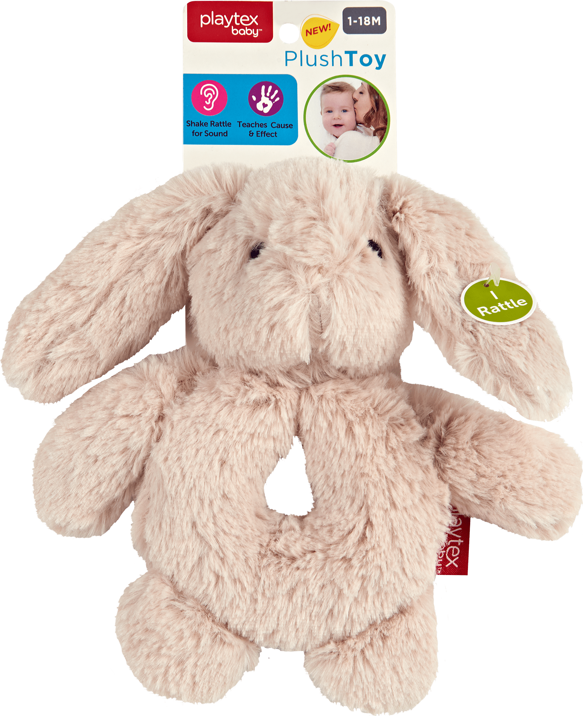 Playtex Plush Toy Rattle Assorted
