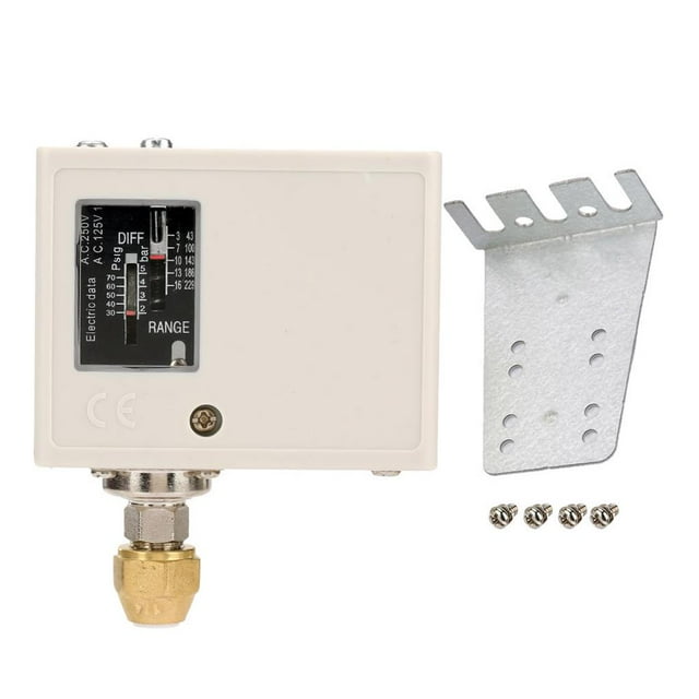 Riwesomey Controlador de presión del compresor de la bomba de aire y agua del interruptor de control de presión electrónico de 24 V ~ 380 V Herramientas y ferretería Riwesomey TO003507-00