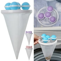 CoreLiving Washing Machine Hair Catcher 3 Pack Reusable Floating Lint Traps Mesh Bags for Pet Hair Laundry Lint Control