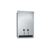 ASI 04684-25 - Sanitary Napkin and Tampon Dispenser - 25¢ Operation - Recessed