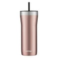 thumbnail image 2 of Contigo Streeterville Stainless Steel Tumbler with Plastic Straw and Splash-Proof Lid, Pineberry, 32oz., 2 of 8