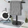 thumbnail image 4 of Bathroom Hand Towel Holder Stand T-Shape Hand Towel Holder Stand SUS304 Stainless Steel for Bathroom Kitchen or Vanity Countertop, 4 of 6