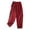 Z02 Red, variant on Conairie Linen Pants Women Straight Leg High Waisted Casual Harem Pants With Drawstring Vacation Palazzo Trousers Outfits With Pockets Black L
