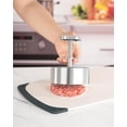 thumbnail image 2 of Prensa para hamburguesas Brigii de acero inoxidable 304 de alta resistencia, 4,5", 2 of 6