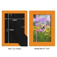 thumbnail image 5 of Modern Real Wood 4x6 inch Picture Frame in Orange, 5 of 8