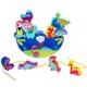 thumbnail image 2 of DYTTDG Bloques de equilibrio de madera Base cilíndrica Torre Juguetes para niños pequeños Bloques de colores Educación temprana para niños y niñas de 1, 2 y 3 años Ofertas navideñas, 2 of 8