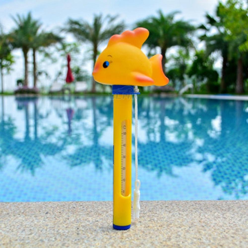 Norbi Floating Swimming Pool Thermometer, Pond Water Thermometer with  String, Shatter Resistant, for Outdoor & Indoor Swimming Pools, Spas, Hot  Tubs Yellow pole tortoise 