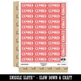 thumbnail image 2 of Expired Bold Border Top Bottom Sticker Set - Red - Gloss Finish - 1.5" Small, 2 of 7