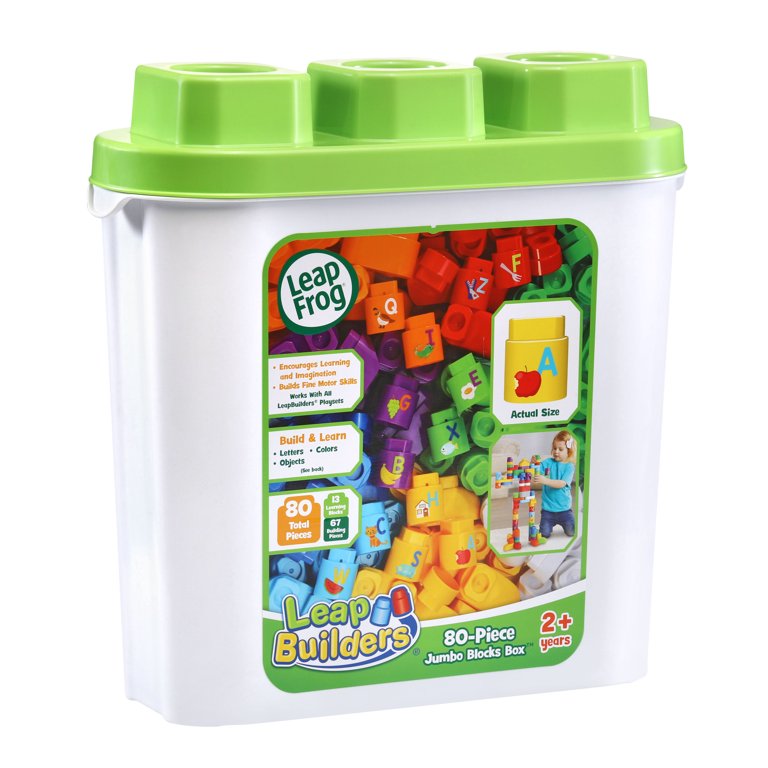 LeapFrog LeapBuilders 80-Piece Jumbo Blocks Box - Walmart.com