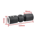 thumbnail image 3 of Rod Connector Curtain Rod Stainless Steel Shower Room Connector Rod Adjustable for Window black, 3 of 9
