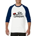 thumbnail image 1 of MmF - Mens Raglan Sleeve Baseball T-Shirts, up to Size 3XL - Big Sister, 1 of 4