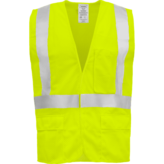Ironwear 1284 Class 2 Polyester Mesh Safety Vest w/ 2” Reflective Tape
