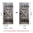 thumbnail image 3 of (95x215cmI)Door Sticker Trompe l'oeil Effect 3D Interior PVC Wall Stickers for Decoration Wall Living Room Kitchen Bedroom Bathroom Wallpaper, 3 of 5