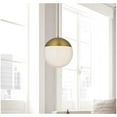 thumbnail image 2 of Living District Eclipse 14" Pendant Frosted White Shade In Satin Gold, 2 of 9