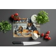 thumbnail image 3 of Bloodhound Fall Kitchen Pumpkins Glass Cutting Board Large 12 in x 15 in, 3 of 5