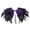 Purple, variant on QASIEATN Cape for Delicate Ladies Fashion Women's Feather Shawl Crow Feather Collar Carnival Shawl Winter Accessories Black