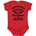 thumbnail image 3 of Inktastic Handpicked for Earth by My Mawmaw in Heaven with Angel Wings Boys or Girls Baby Bodysuit, 3 of 5
