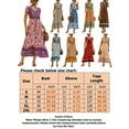 thumbnail image 2 of Women Bohemian Maxi Dress V-Neck Summer Casual Dresses Empire Waist Sundress, 2 of 4