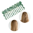 thumbnail image 5 of Unique Bargains 1 Pc Marble Pattern Hair Comb Acetate Sheet Green, 5 of 5