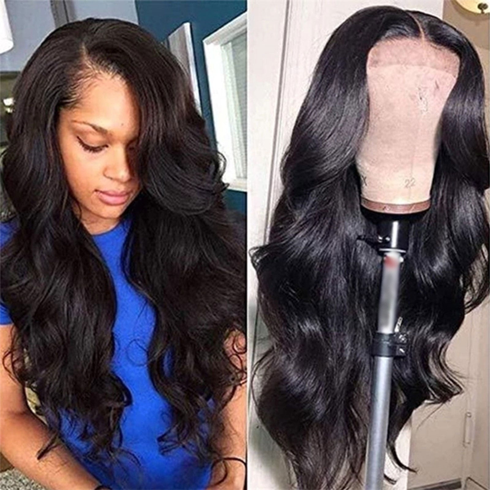 Lace Closure Wig Lace Front Human Hair Wigs for Women Brazilian African Body Wave Lace Frontal Wigs Glueless Human Hair Wigs