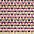 thumbnail image 1 of Geometric Fabric by the Yard, Colorful Arrangement of Half Circle Shapes Illustration with Sixties Inspirations, Decorative Upholstery Fabric for Sofas and Home Accents, Multicolor by Ambesonne, 1 of 4
