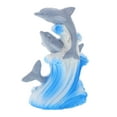 thumbnail image 6 of IDEANATEGRATE 3Set Resin Dolphin Figurine Mini Dolphin Statue for Aquarium Owners and Ocean Enthusiasts, 6 of 8