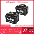 thumbnail image 2 of Bonacell BL1860 batería recargable de iones de litio de 18 V 6000mAh para Makita 18v batería BL1840 BL1850 BL1830 BL1860B LXT 400 Tan Jianjun unisex, 2 of 2