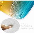 thumbnail image 6 of Bath Rugs Sponge Foam Absorbent Soft for Bathroom and Kitchen (47x18 inches), Flannel Mat Non Slip Bright 3D Print for Bedside and Living Room(Starfish Beach), 6 of 6