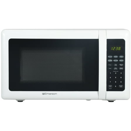 Emerson 0.7 Cu. Ft. 700 Watt, White Microwave Oven with Touch Control, MW7302W