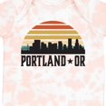 thumbnail image 4 of Inktastic Portland Oregon Skyline Retro Sunset Boys or Girls Baby Bodysuit, 4 of 5