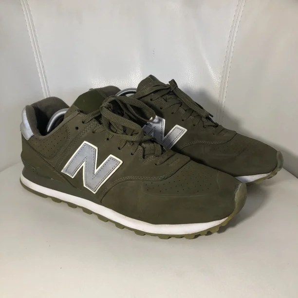 New Balance 574 ML574SYB Mens 12 Outdoor Olive Running Shoes RARE