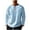 Light Blue, variant on Miqool Men's Cotton Linen Long Sleeve Shirts Lace-up Hippie Crew Neck Solid Casual T-Shirt Lightweight Beach Yoga Tee Tops