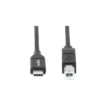 USB-C PRINTER CABLE-10FT 3M USB-C TO USB-B -USB 2.0-M/M-BLACK