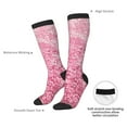 thumbnail image 4 of Sigee Pink Glitter for Socks for Men Women Socks Stocking Compression Socks, 4 of 6