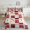 thumbnail image 2 of Manfei Happy Holiday Bedding Comforter Set,Christmas Santa Claus Twin Comforter Sets,Happy New Year Bedding Set For Girls Boys,Breathable Home Decor Reversible,2-Piece, 2 of 8