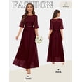 thumbnail image 2 of Vestido largo Wedtrend con estampado floral semiformal para madre novia WT0314, 2 of 6