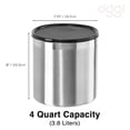 thumbnail image 2 of Oggi 7324 grasa de acero inoxidable puede con filtro extraíble, 1-quart, Stainless, 3,78L, 1, 2 of 7