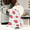 thumbnail image 5 of Kitchen Dish Towels, Cute Strawberry Kitchen Towels Set of 6 Super Soft Absorbent Dish Towels Set Microfiber Polyester Kitchen Dish Cloths Decorative Tea Towels, 28"x18", 5 of 7