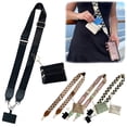 thumbnail image 2 of CUITING Clip and Go Phone Strap with Zipper Pouch Crossbody Adjustable Chain Lanyard with PU Leather Wallet for All Phones, 2 of 3