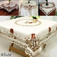 thumbnail image 5 of Bgsha Rural Vintage Embroidered Tablecloth Floral Lace Table Cloth Cover Wedding Decor, 5 of 5